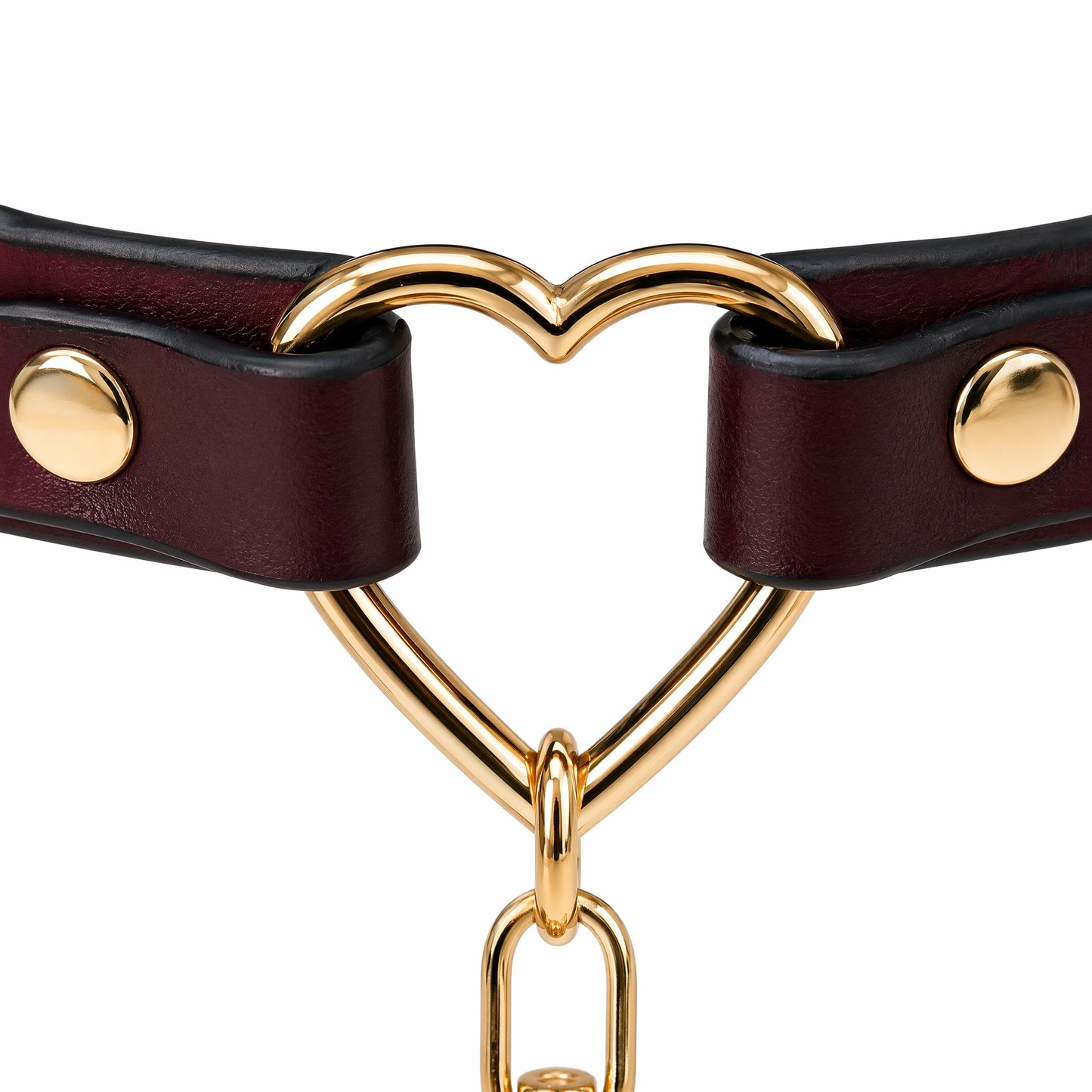 Choker de Cuero Termocromático Negro a Carmesí con Colgante Esfera
